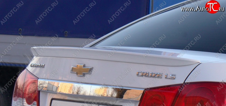 2 989 р. Лип спойлер Tuning-Sport  Chevrolet Cruze  седан (2009-2012) (Неокрашенный)