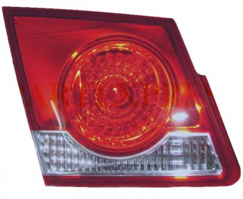1 199 р. Левый фонарь в крышку багажника SAT (внутренний) Chevrolet Cruze седан J300 (2009-2012). Увеличить фотографию 1