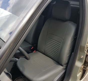 8 599 р. Чехлы для сидений Lord Autofashion Турин (экокожа)  Chevrolet Cruze  седан (2009-2015) (Серый, вставка Серая). Увеличить фотографию 3