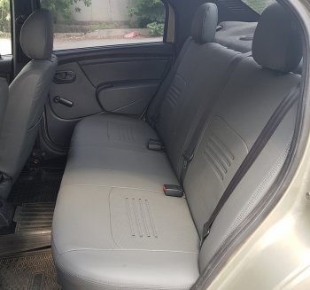 8 599 р. Чехлы для сидений Lord Autofashion Турин (экокожа)  Chevrolet Cruze  седан (2009-2015) (Серый, вставка Серая). Увеличить фотографию 4
