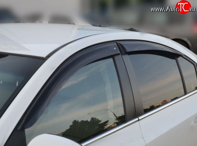 999 р. Комплект дефлекторов окон (ветровиков) 4 шт. Russtal  Chevrolet Cruze ( седан,  хэтчбек) (2009-2015)