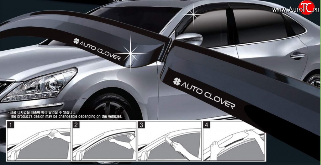 1 249 р. Дефлектора окон Avtoclover Chevrolet Cruze седан J300 (2009-2012)