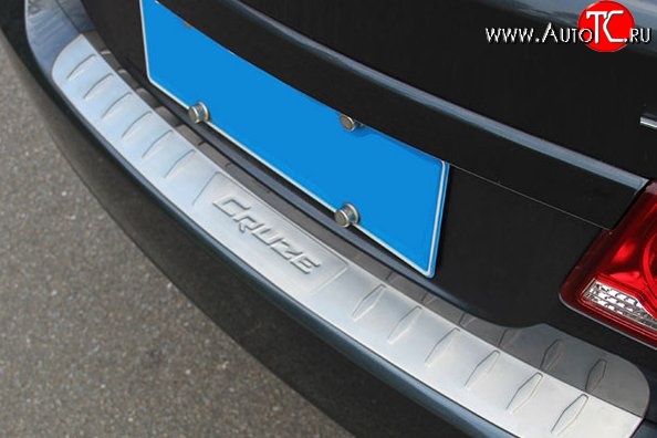 1 199 р. Накладка защитная на задний бампер M-VRS Chevrolet Cruze седан J300 (2009-2012)