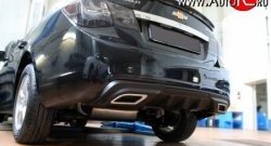 3 299 р. Диффузор заднего бампера Sport  Chevrolet Cruze  седан (2009-2012) (Текстурный пластик (шагрень)). Увеличить фотографию 6