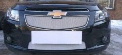 1 559 р. Нижняя сетка на бампер Russtal (хром) Chevrolet Cruze седан J300 (2009-2012). Увеличить фотографию 8