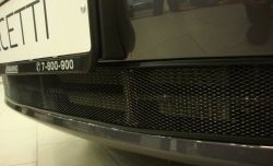 1 229 р. Сетка на бампер Russtal (черная)  Chevrolet Lacetti  хэтчбек (2002-2013). Увеличить фотографию 2