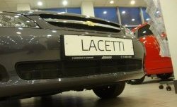 1 469 р. Сетка на бампер Russtal (черная) Chevrolet Lacetti хэтчбек (2002-2013). Увеличить фотографию 3
