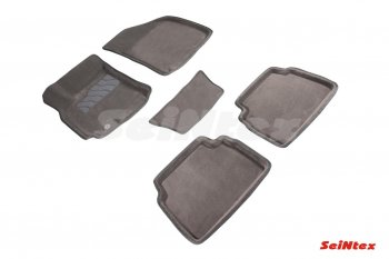 3 879 р. Комплект ворсовых 
 ковриков в салон Seintex (3D) Chevrolet Lacetti седан (2002-2013) (Серый). Увеличить фотографию 1