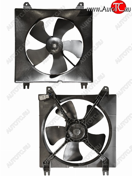 2 799 р. Вентилятор радиатора в сборе SAT  Chevrolet Lacetti ( седан,  универсал,  хэтчбек) (2002-2013), Chevrolet Rezzo (2000-2008), Daewoo Gentra ( KLAS) (2012-2024)
