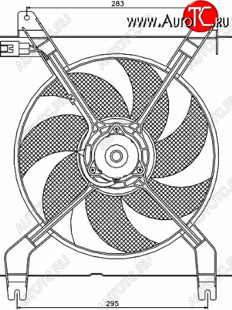 2 689 р. Вентилятор радиатора в сборе SAT (1.8) Chevrolet Lacetti седан (2002-2013)