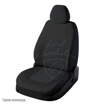4 799 р. Чехлы для сидений Lord Autofashion Турин (жаккард)  Chevrolet Lacetti  седан (2002-2013), Daewoo Gentra (2005-2011) (Черный, вставка Вега). Увеличить фотографию 1