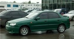 789 р. Комплект молдингов Дельта Chevrolet Lanos T100 седан (2002-2017) (Неокрашенные). Увеличить фотографию 1