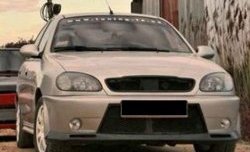 6 249 р. Передний бампер CT Chevrolet Lanos T100 седан (2002-2017) (Неокрашенный). Увеличить фотографию 2