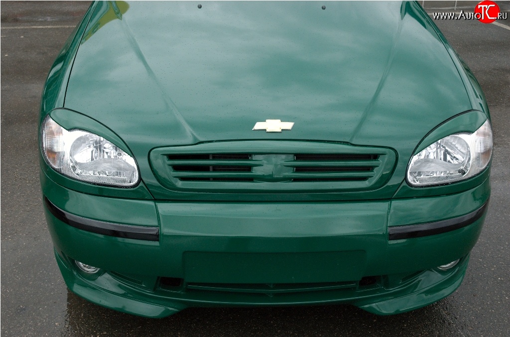 499 р. Комплект ресничек на фары Дельта Daewoo Sense Т100 седан (1997-2008) (Неокрашенные)