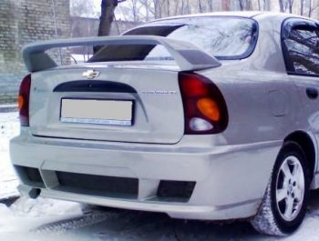 Спойлер крышки багажника Атланта (стекловолокно). Chevrolet (Шеаролет) Lanos (Ланос)  T100 (2002-2017) T100 седан