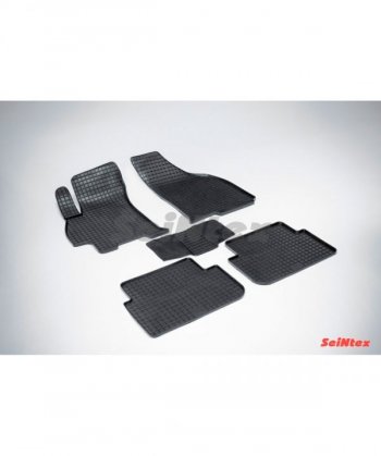 Износостойкие резиновые коврики в салон Сетка Seintex Chevrolet Lanos T100 седан (2002-2017)