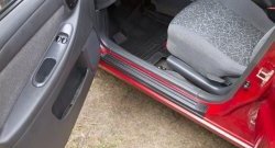 1 259 р. Накладки на внутренние пороги RA Chevrolet Lanos T100 седан (2002-2017) (Передние). Увеличить фотографию 2