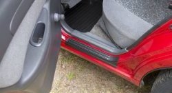 1 259 р. Накладки на внутренние пороги RA Chevrolet Lanos T100 седан (2002-2017) (Передние). Увеличить фотографию 3