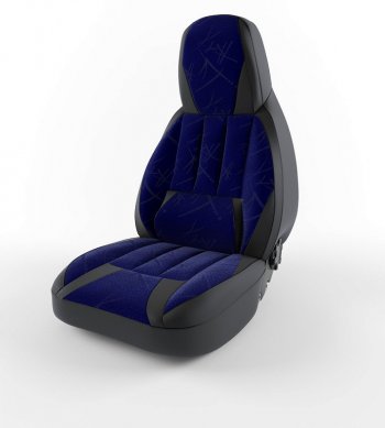 4 499 р. Чехлы для сидений Lord Autofashion Форсаж (экокожа)  Chevrolet Lanos  T100 (2002-2017) (Черный, вставка флок Фиолетовый кедр). Увеличить фотографию 1