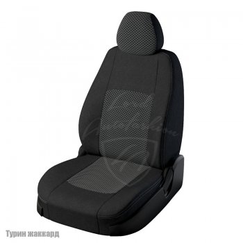 5 299 р. Чехлы для сидений Lord Autofashion Турин (жаккард)  Chevrolet Lanos  T100 (2002-2017) (Черный, вставка Люкс-77). Увеличить фотографию 1