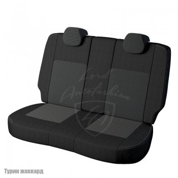 5 299 р. Чехлы для сидений Lord Autofashion Турин (жаккард)  Chevrolet Lanos  T100 (2002-2017) (Черный, вставка Люкс-77). Увеличить фотографию 2