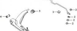 789 р. Полиуретановый сайлентблок нижнего рычага передней подвески (передний) Точка Опоры Daewoo Sense Т100 седан (1997-2008). Увеличить фотографию 2