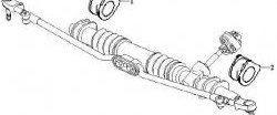 499 р. Полиуретановая подушка рулевой рейки Точка Опоры Chevrolet Lanos T100 седан (2002-2017). Увеличить фотографию 2