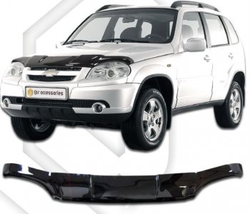 Дефлектор капота CA-Plastic Chevrolet (Шевролет) Niva (Нива)  2123 (2009-2020), Лада (ваз) 2123 (Нива Шевроле) (niva) (2009-2020)