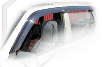 1 999 р. Дефлектора окон CA-Plastiс  Chevrolet Niva  2123 (2009-2020), Лада 2123 (Нива Шевроле) (2009-2020) (Classic полупрозрачный, Без хром.молдинга). Увеличить фотографию 1
