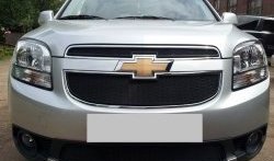 1 469 р. Сетка воздухозаборника переднего бампера Russtal  Chevrolet Orlando (2011-2018). Увеличить фотографию 1