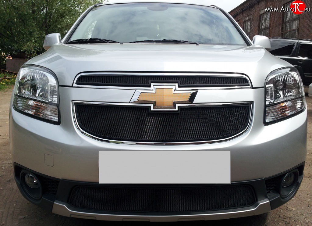 1 229 р. Сетка воздухозаборника переднего бампера Russtal  Chevrolet Orlando (2011-2018)