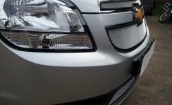 1 539 р. Сетка воздухозаборника переднего бампера Russtal  Chevrolet Orlando (2011-2018) (хром). Увеличить фотографию 4