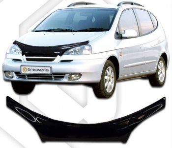 Дефлектор капота CA-Plastiс exclusive Chevrolet Rezzo (2000-2008)