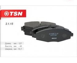 Колодки дискового тормоза TSN (передние) ЗАЗ Sens седан (2007-2017)