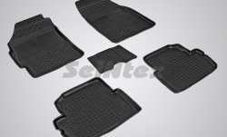 Износостойкие коврики в салон с высоким бортом SeiNtex Premium 4 шт. (резина) Chevrolet (Шевролет) Spark (Спарк)  M300 (2010-2015) M300 дорестайлинг