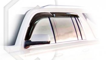 1 999 р. Дефлектора окон CA-Plastic  Chevrolet Tahoe  K2UC (2014-2021) (Classic полупрозрачный, Без хром.молдинга). Увеличить фотографию 1