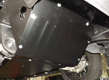 12 299 р. Защита картера двигателя (2 части, V-6,2) Alfeco  Chevrolet Tahoe  K2UC (2014-2021) (Алюминий 3 мм). Увеличить фотографию 1