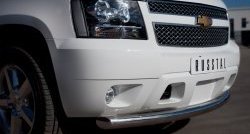 16 999 р. Одинарная защита переднего бампера Russtal диаметром 76 мм (рестайлинг) Chevrolet Tahoe GMT900 5 дв. (2006-2013). Увеличить фотографию 2
