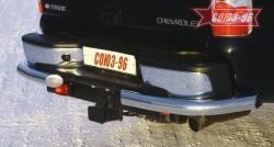 17 999 р. Защита заднего бампера из боковых уголков (дорестайлинг) Souz-96 (d76)  Chevrolet Tahoe  GMT900 (2006-2013). Увеличить фотографию 1