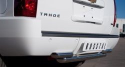 21 899 р. Тройная защита заднего бампера Russtal из труб диаметром 76 и 63 мм (рестайлинг) Chevrolet Tahoe GMT900 5 дв. (2006-2013). Увеличить фотографию 2