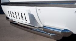 21 899 р. Тройная защита заднего бампера Russtal из труб диаметром 76 и 63 мм (рестайлинг) Chevrolet Tahoe GMT900 5 дв. (2006-2013). Увеличить фотографию 3