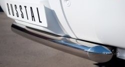 16 999 р. Короткая защита Russtal заднего бампера из трубы диаметром 76 мм (рестайлинг)  Chevrolet Tahoe  GMT900 (2006-2013). Увеличить фотографию 2
