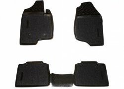 4 099 р. Комплект ковриков в салон Aileron 4 шт. (полиуретан, покрытие Soft)  Chevrolet Tahoe  GMT900 (2006-2013). Увеличить фотографию 1