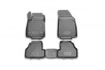 2 р. Комплект 3D ковриков салона Element (полиуретан)  Chevrolet Tracker (2013-2015) (Черные). Увеличить фотографию 1