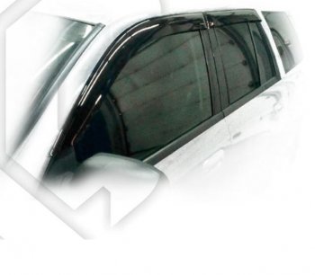 2 259 р. Дефлектора окон CA-Plastic  Chevrolet Trailblazer  GMT360 (2006-2012) (Classic полупрозрачный, Без хром. молдинга). Увеличить фотографию 1