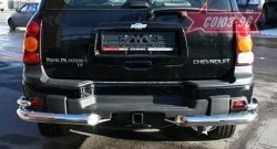 20 744 р. Защита заднего бампера Souz-96 (d76/42) Chevrolet Trailblazer GMT360 рестайлинг (2006-2012). Увеличить фотографию 1