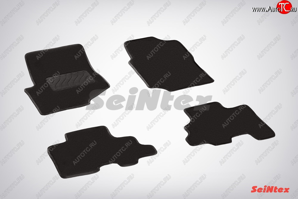 2 599 р. Износостойкие коврики в салон SeiNtex Premium LUX 4 шт. (ворсовые)  Chevrolet Trailblazer  GMT360 (2001-2012)