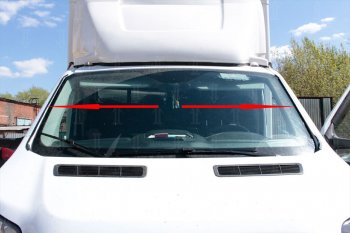 1 849 р. Водостоки лобового стекла Стрелка 11 (установка на скотч) Ford Edge 1 рестайлинг (2011-2014). Увеличить фотографию 1