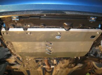 3 599 р. Защита картера двигателя и КПП Alfeco  CITROEN C3 Picasso ( дорестайлинг,  рестайлинг) (2008-2017) (Сталь 2 мм). Увеличить фотографию 1
