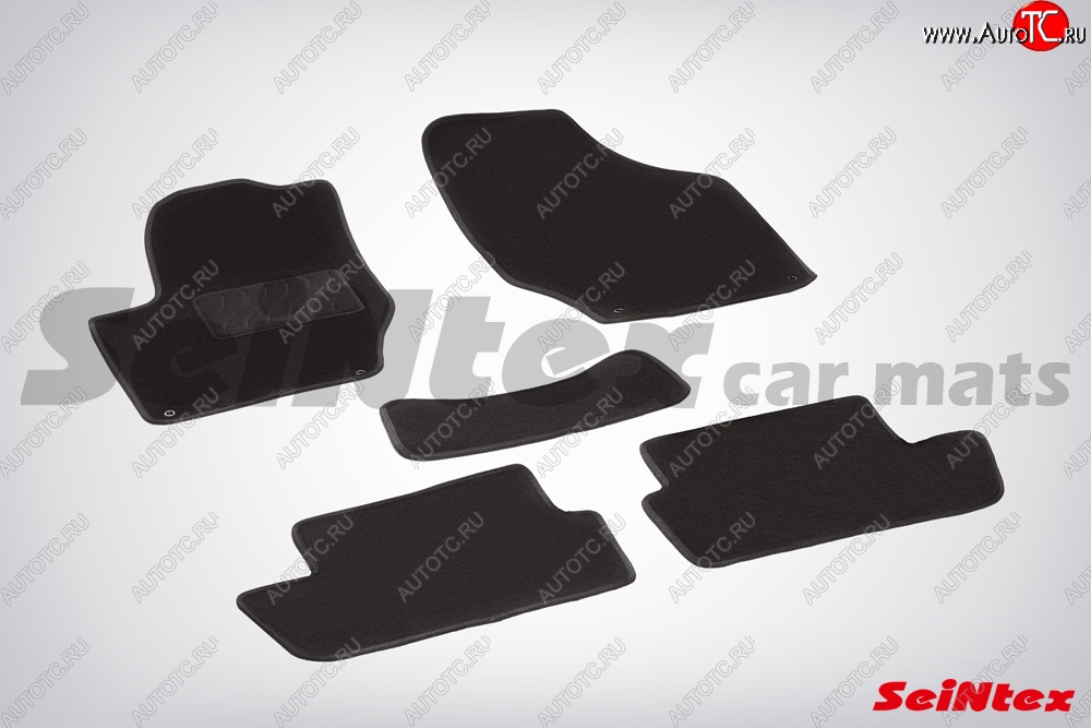 2 499 р. Комплект ворсовых ковриков в салон LUX Seintex CITROEN C4 B7 седан рестайлинг (2015-2022)